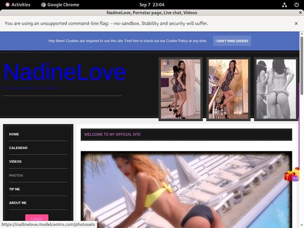 Account On Nadinelove.modelcentro.com
