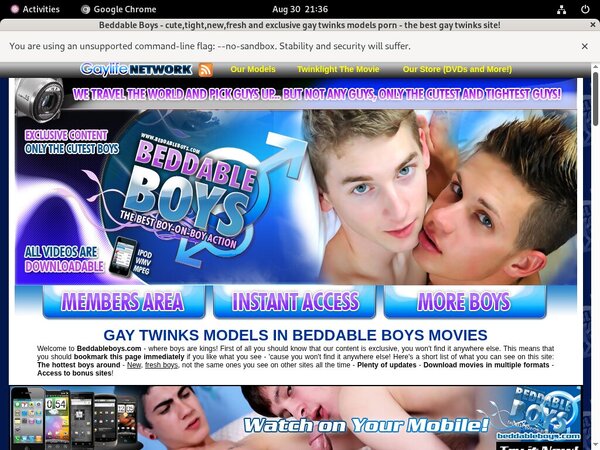 Beddable Boys Discount 50%