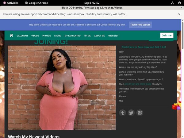 Black DD Mamba Centrobill.com