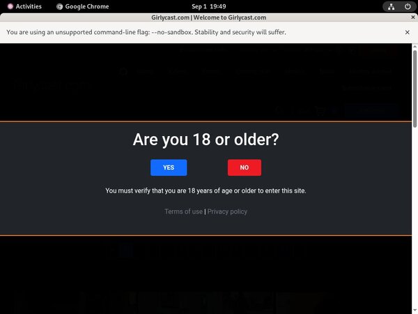 Bypass GirlyCast.com