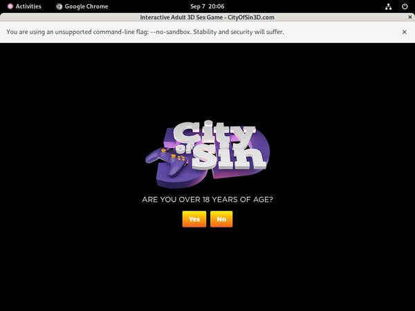 Cityofsin3d.com Get Account