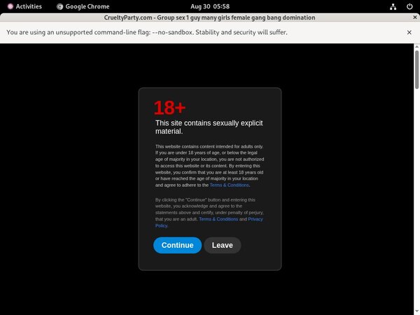 Cruelty Party Valid Password