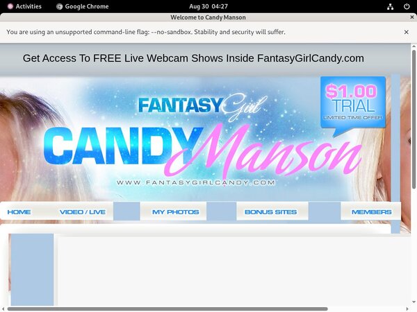 Fantasygirlcandy.com Trial Membership Free