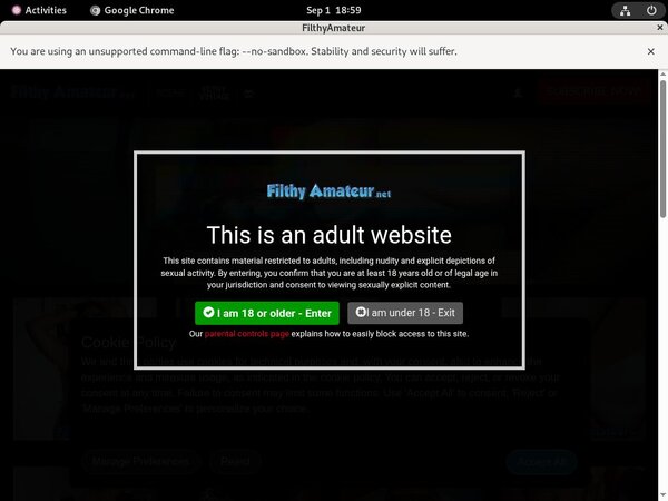 Filthy Amateur Free Trial Promo