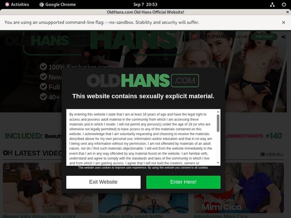 Free Oldhans.com Acc