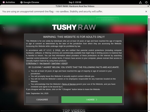 Free Pass For Tushy Raw