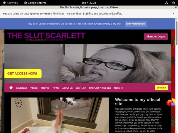 Free Working The Slut Scarlett Accounts