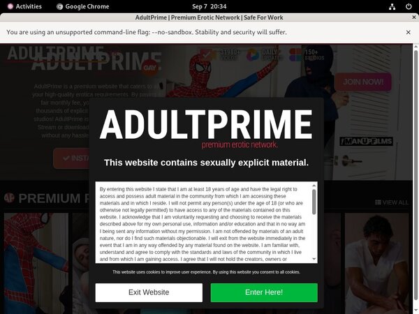 Gay Prime Adult Passwords