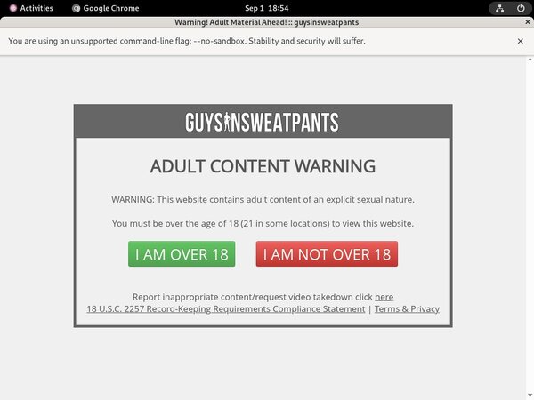 Guysinsweatpants.com Payment Page