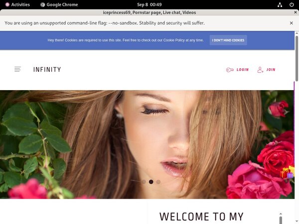 Iceprincess69.modelcentro.com For Tablet