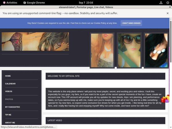 Join Elexandrialee.modelcentro.com Gift Card