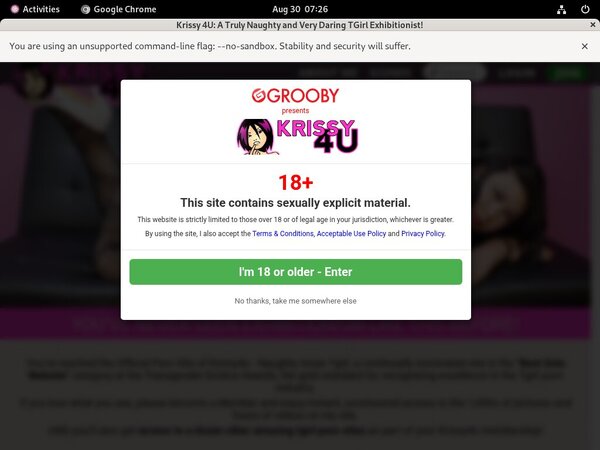 Krissy4u.com Billing Page