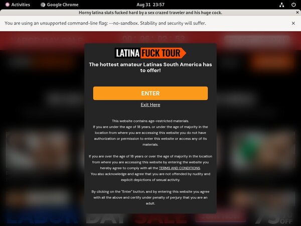 Latina Fuck Tour Discount Signup