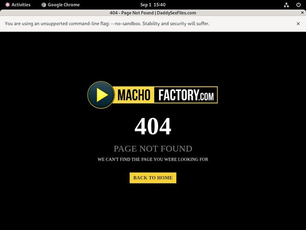 Macho Factory Pro Biller Page
