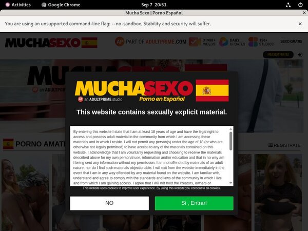 Mucho Sexo Trial Deal
