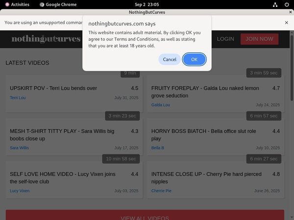 Nothingbutcurves.com Trial Memberships