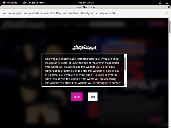 Password Jamesdeen.com