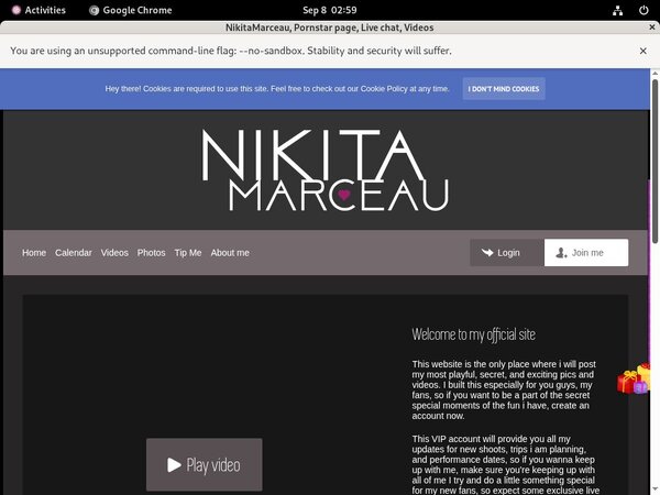 Passwords NikitaMarceau