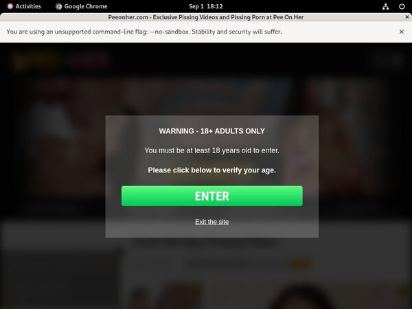 Peeonher.com Checkout Form