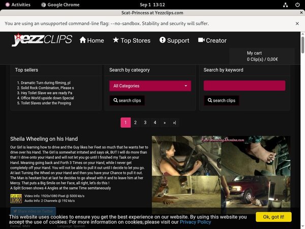 Scat-princess Site Passwords