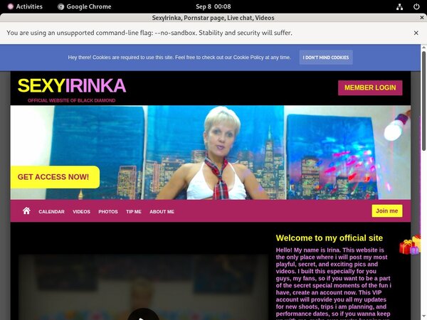 Sexyirinka.modelcentro.com Accounts Passwords