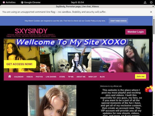 Sxysindyxoxo.com Cuentas