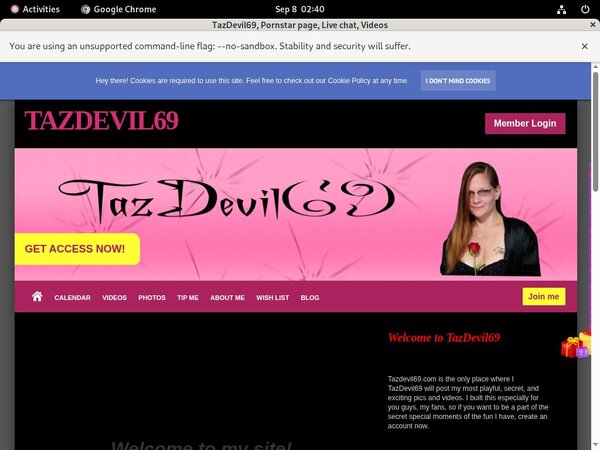 Tazdevil69 Account Info
