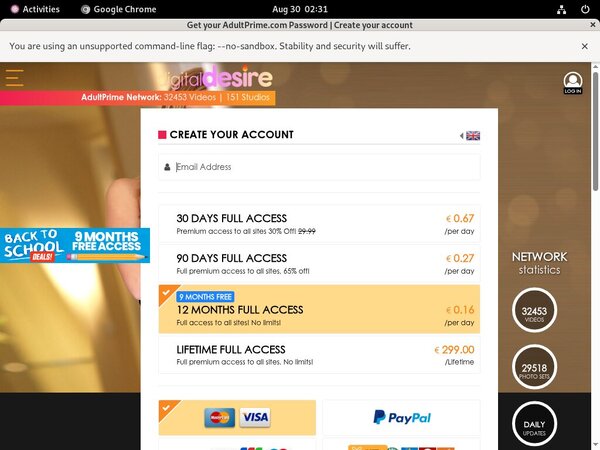 Username And Password For Digitaldesire
