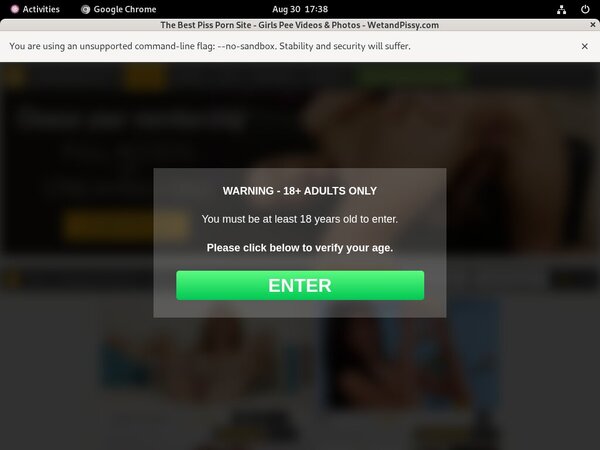 Wet And Pissy Discount Membership Link