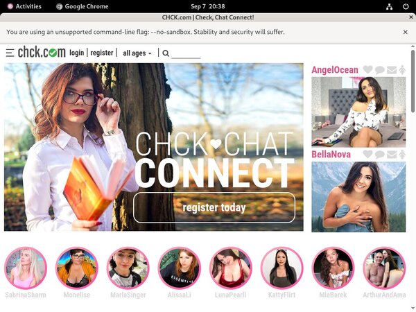 Chck.com Web Site