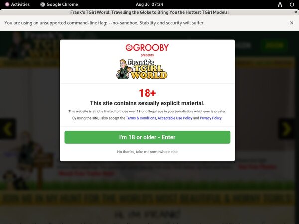 Password To Franks-tgirlworld.com