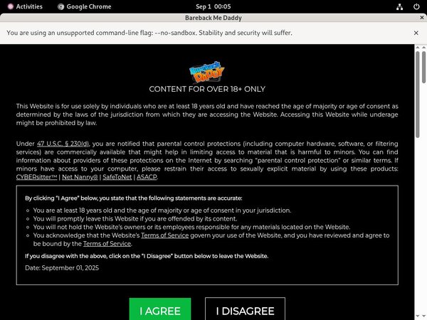 Barebackmedaddy.com Free Member