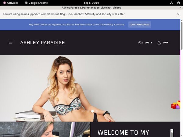 Ashley Paradise Freies Konto Ashley Paradise Freies Konto
